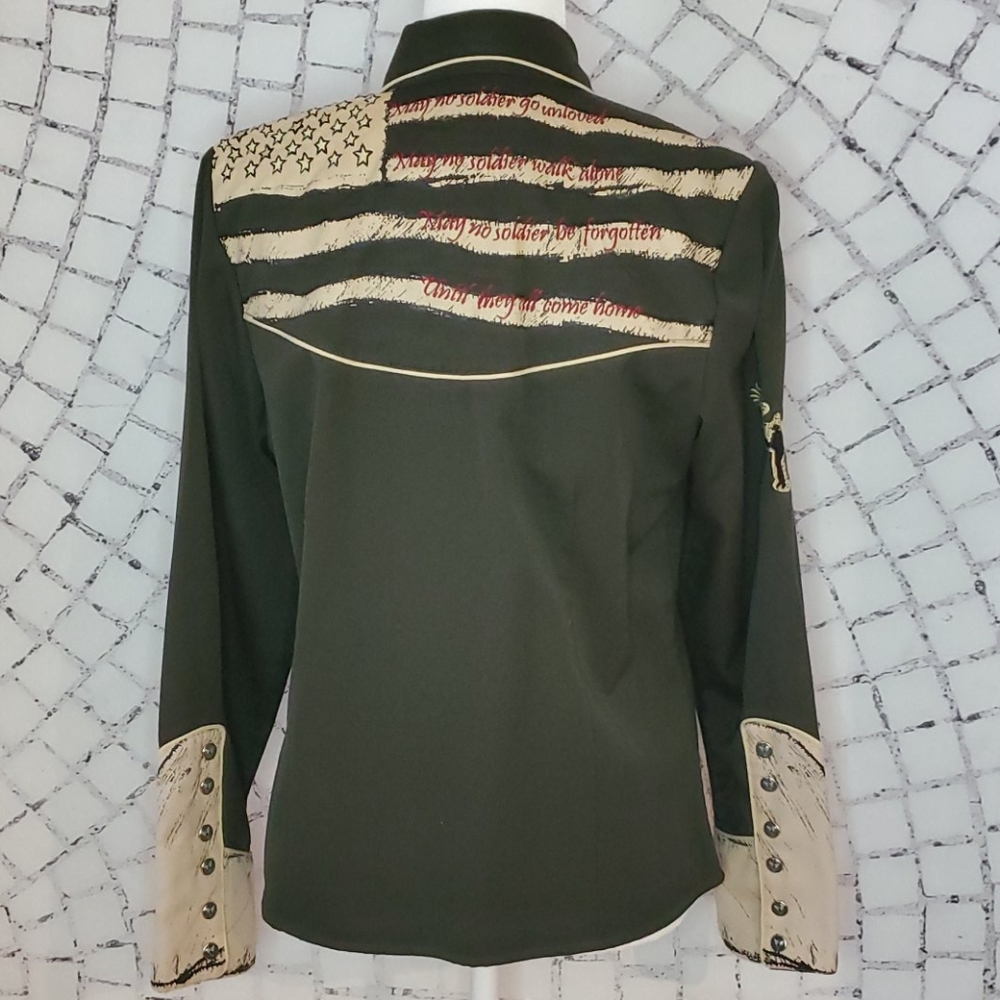 Military Soldiers Angels Shirt Scully Medium